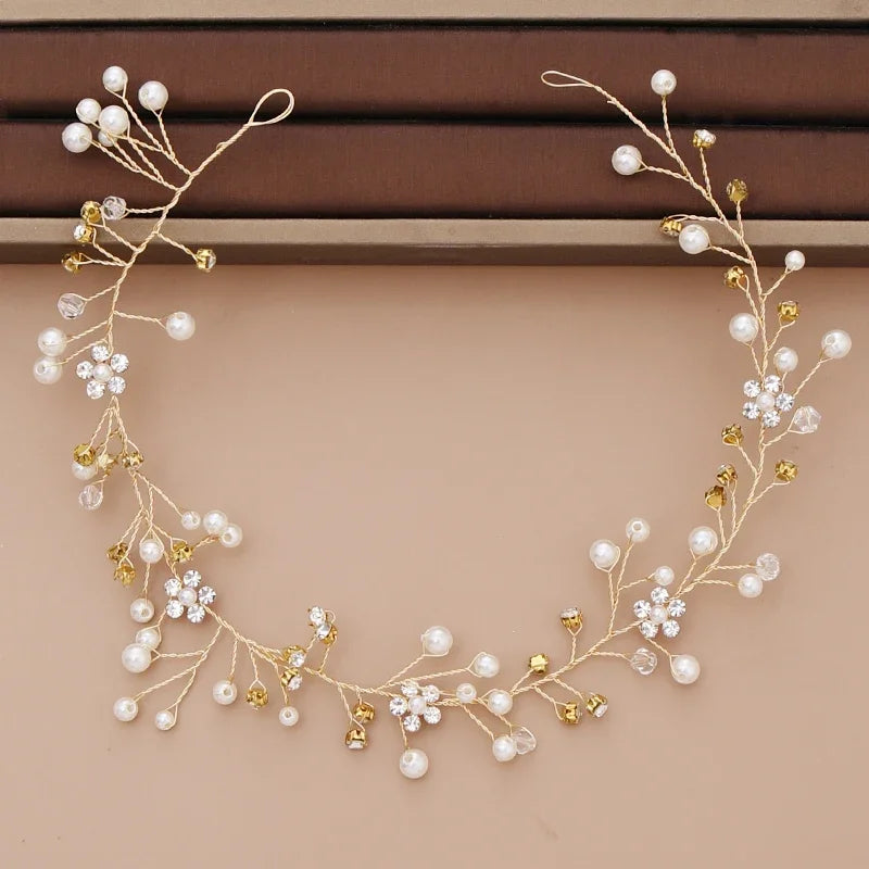Strass-Tiara-Stirnband für die Braut