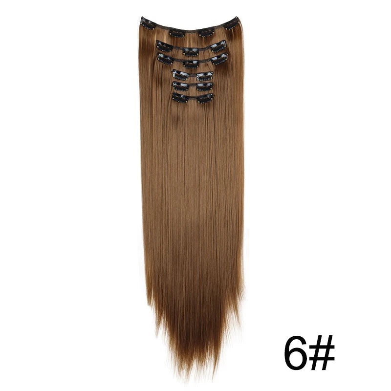 Clip-Extensions 6-teilig, lang & glatt, ultra-unsichtbar