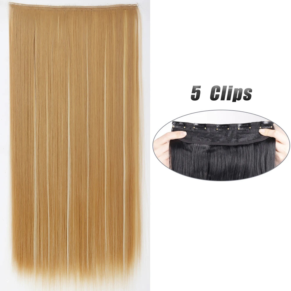 Clip-Extensions 5-teilig, lang & glatt, 80cm