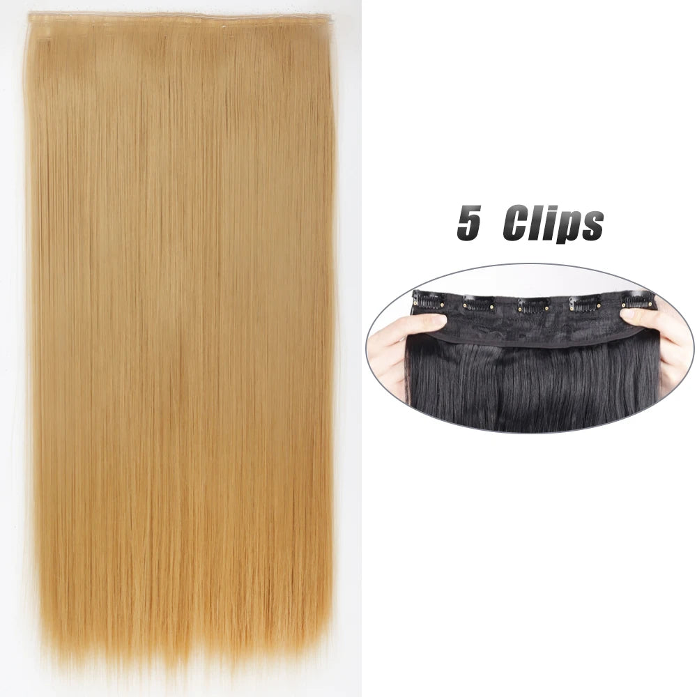 Clip-Extensions 5-teilig, lang & glatt, 80cm
