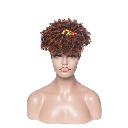 Curly Headband-Perücke, kurz & lockig