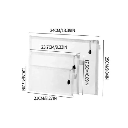 Mesh-Kosmetik-Mäppchen-Set, 3-teilig