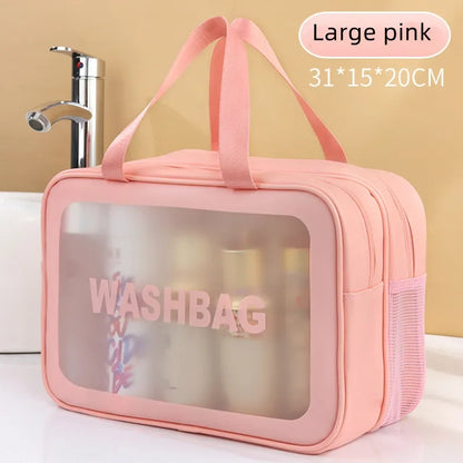 Trocken-Nass-Trenn-Tasche, transparent
