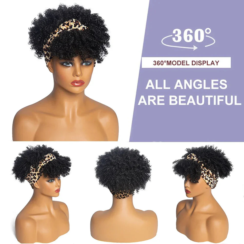 Curly Headband-Perücke, kurz & lockig – Produktfoto 2