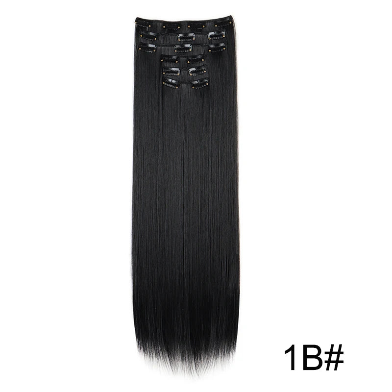 Clip-Extensions 6-teilig, lang & glatt, ultra-unsichtbar
