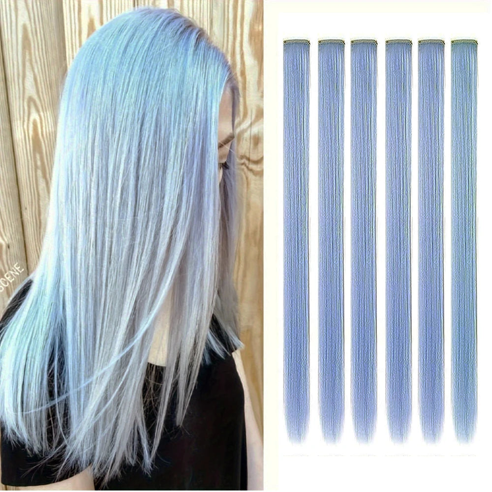 Clip-Extensions, bunte Party-Highlights, 22 Zoll