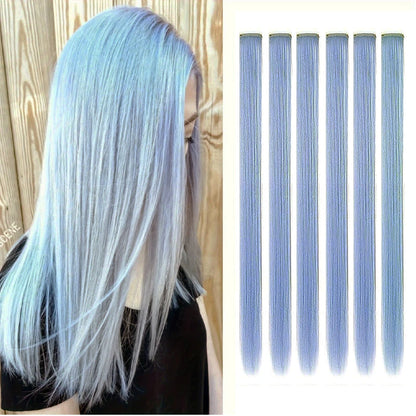 Clip-Extensions, bunte Party-Highlights, 22 Zoll
