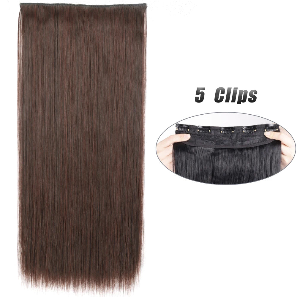 Clip-Extensions 5-teilig, lang & glatt, 80cm