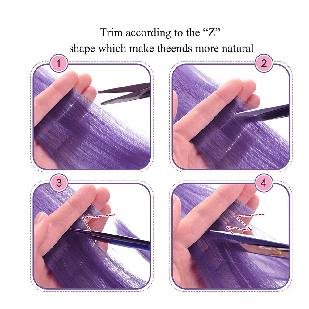 Clip-Extensions, bunte Party-Highlights, 22 Zoll