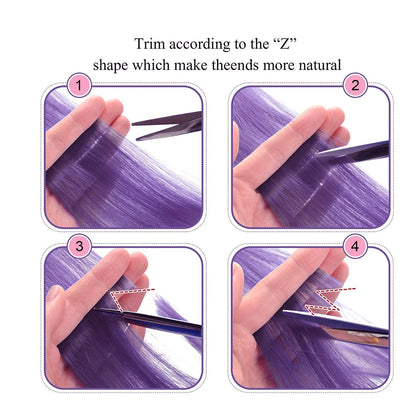 Clip-Extensions, bunte Party-Highlights, 22 Zoll