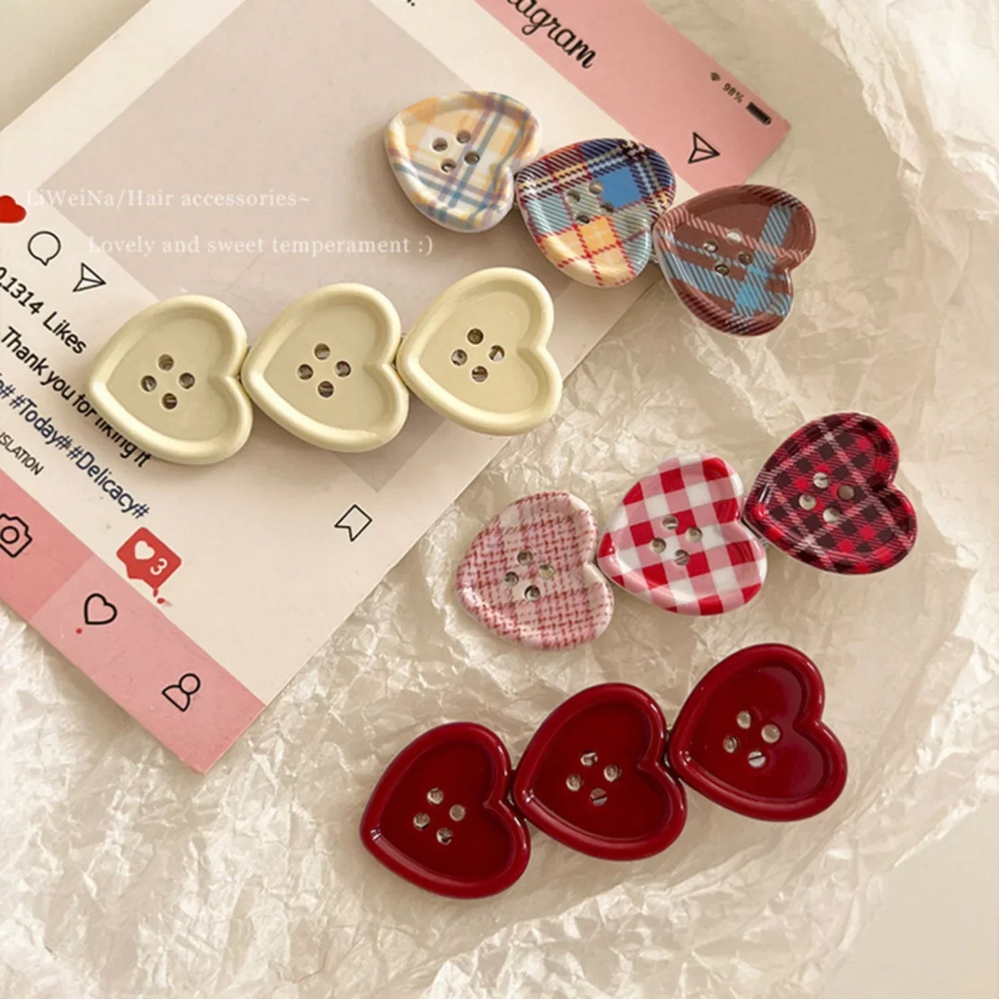 Süße Haarklammern für Damen, Set – Produktfoto 5