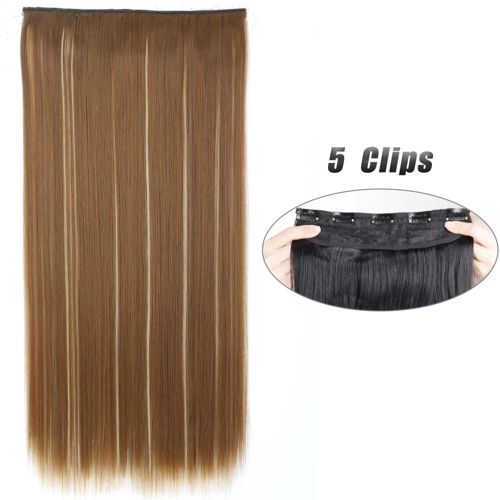 Clip-Extensions 5-teilig, lang & glatt, 80cm