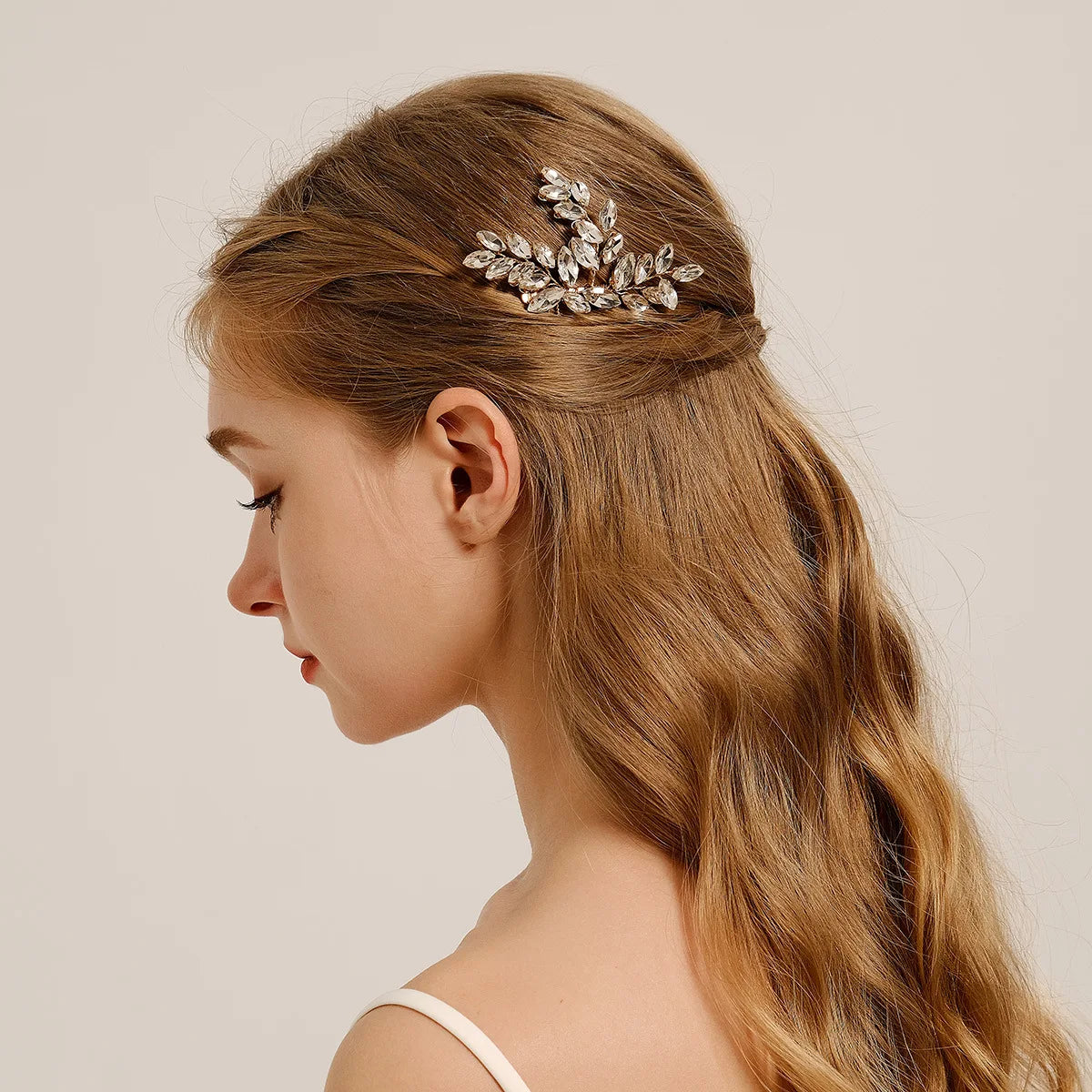 Einfacher Haarkamm mit Strass