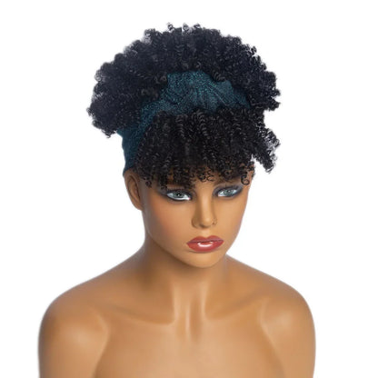 Curly Headband-Perücke, kurz & lockig
