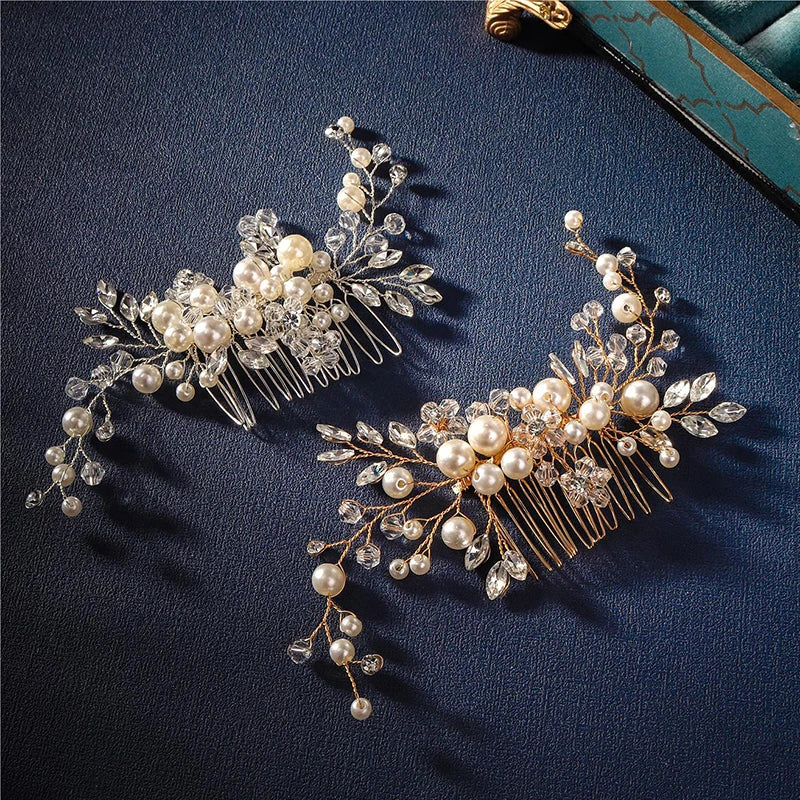 Durchbrochener Blatt-Haarkamm für Hochzeiten