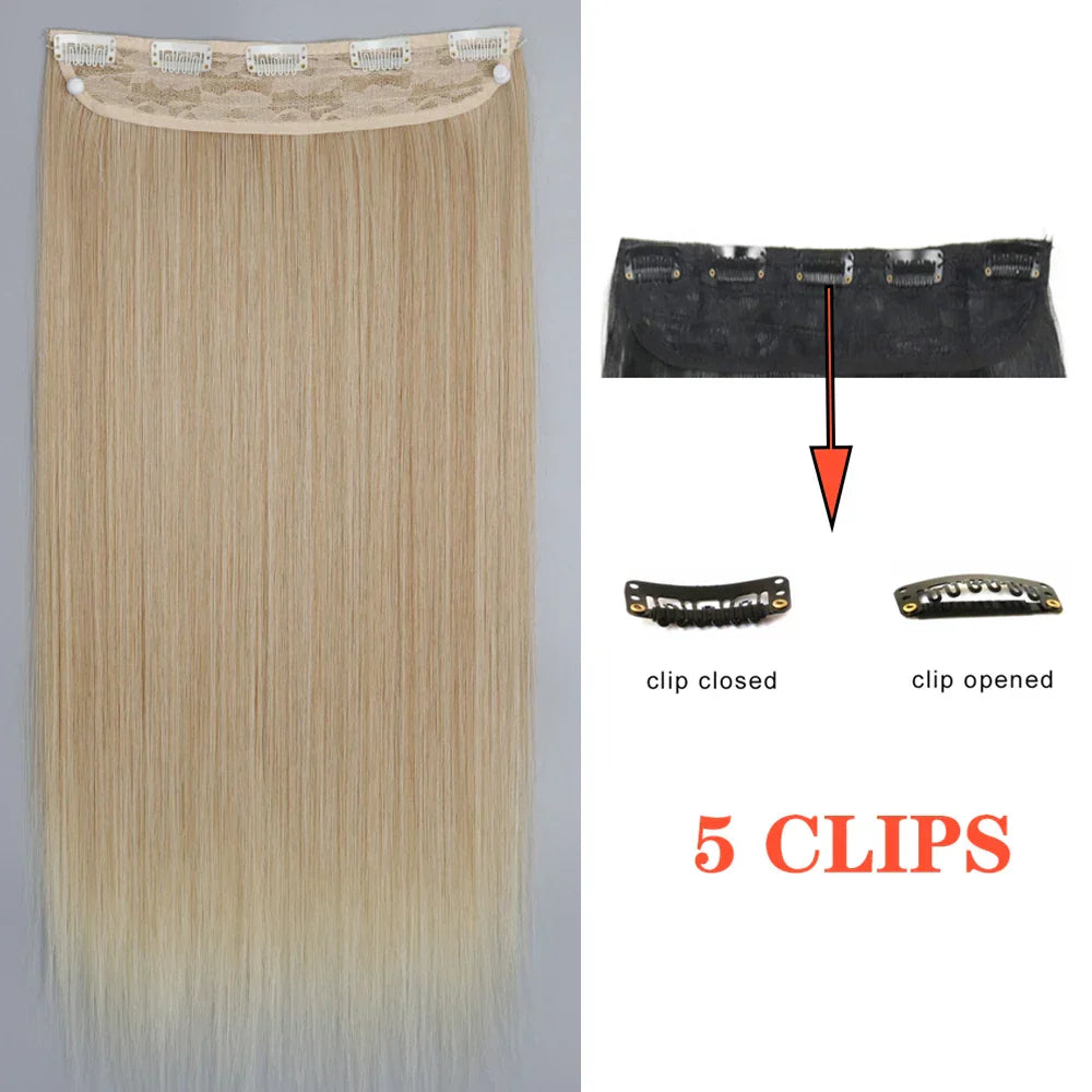 Clip-In Haarverlängerung, lockig, 5-teilig