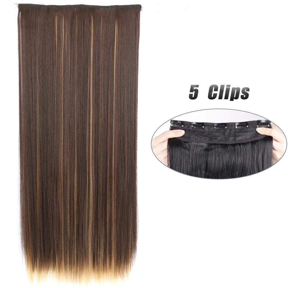 Clip-Extensions 5-teilig, lang & glatt, 80cm