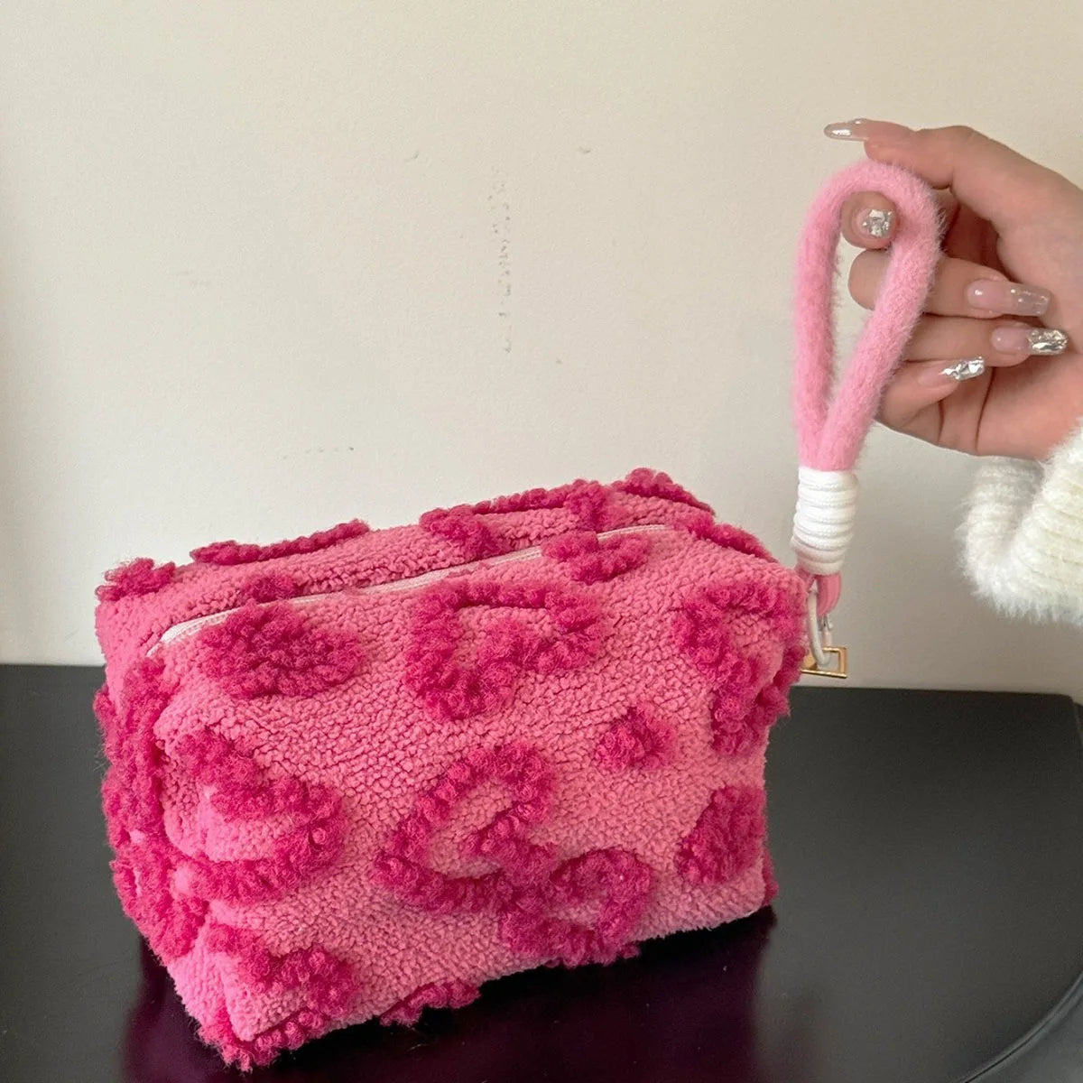 Plüsch-Reisetasche mit Griff
