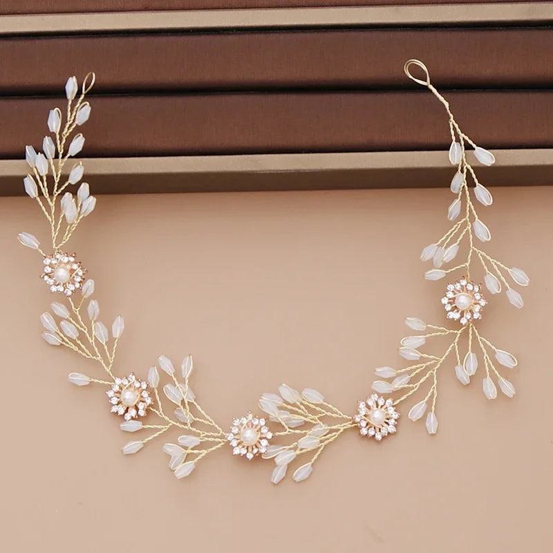 Strass-Tiara-Stirnband für die Braut