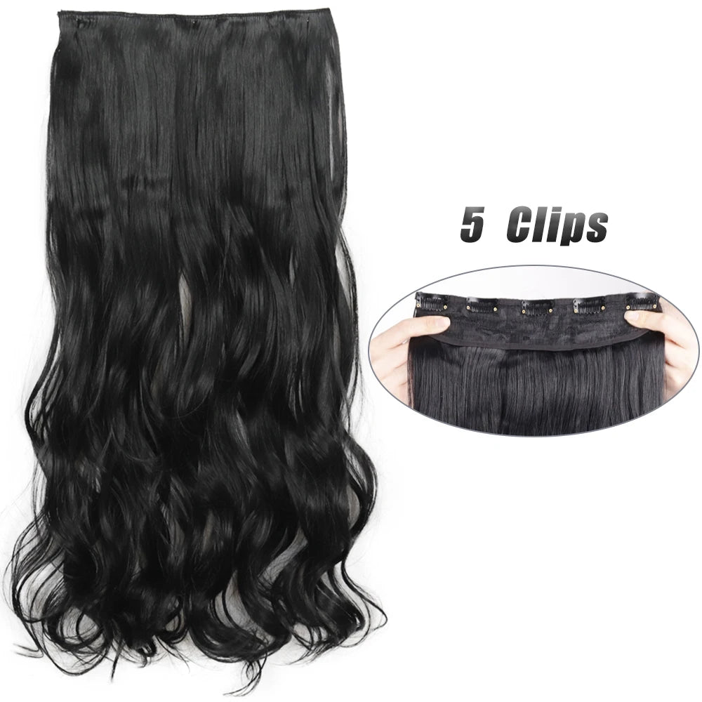 Clip-Extensions 5-teilig, lang & glatt, 80cm