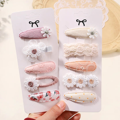 Mini-Baby-Haarclips, Blume & Hase, 5-teilig