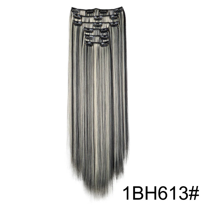 Clip-Extensions 6-teilig, lang & glatt, ultra-unsichtbar