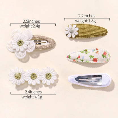 Mini-Baby-Haarclips, Blume & Hase, 5-teilig