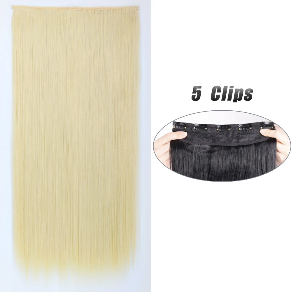 Clip-Extensions 5-teilig, lang & glatt, 80cm