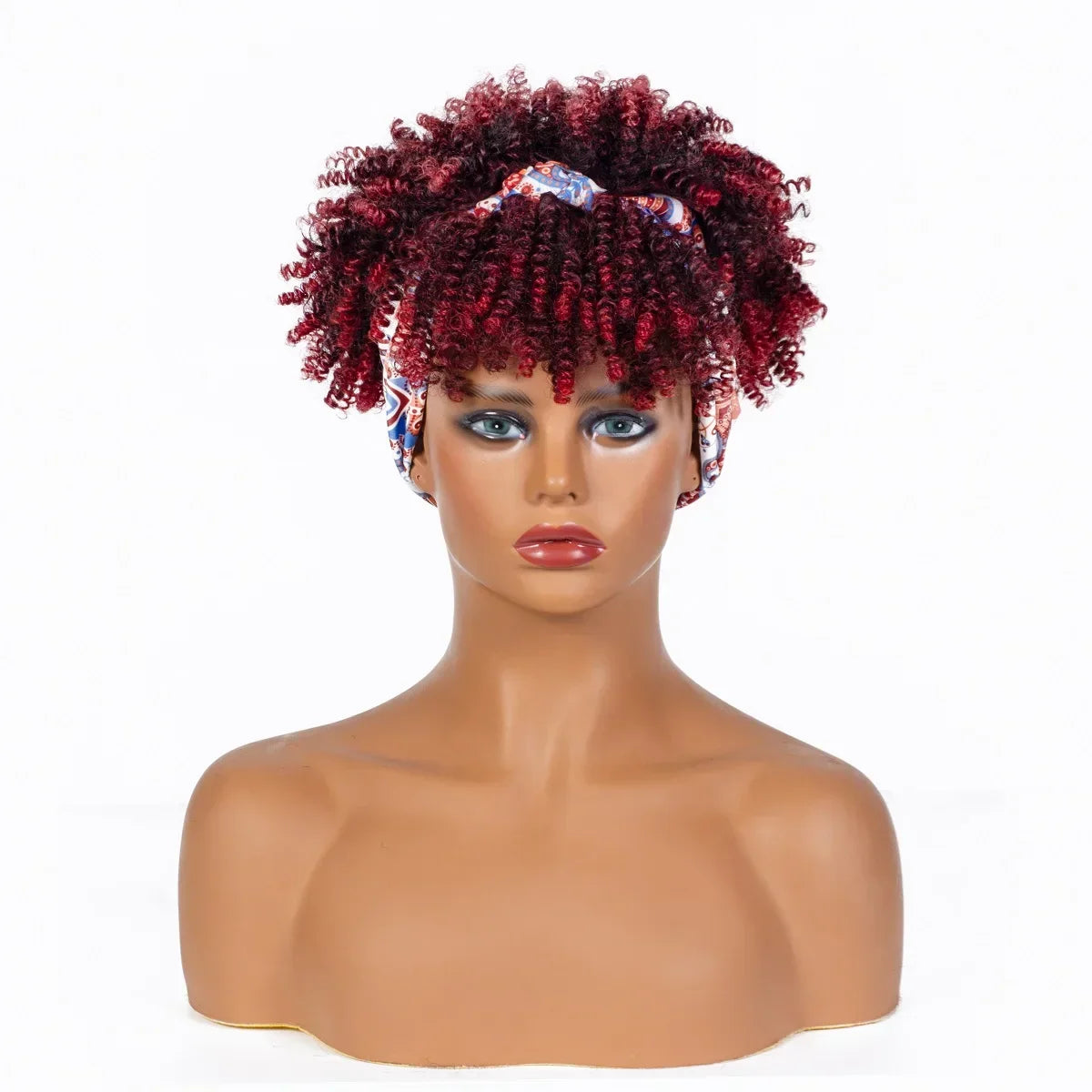 Curly Headband-Perücke, kurz & lockig