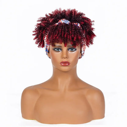 Curly Headband-Perücke, kurz & lockig