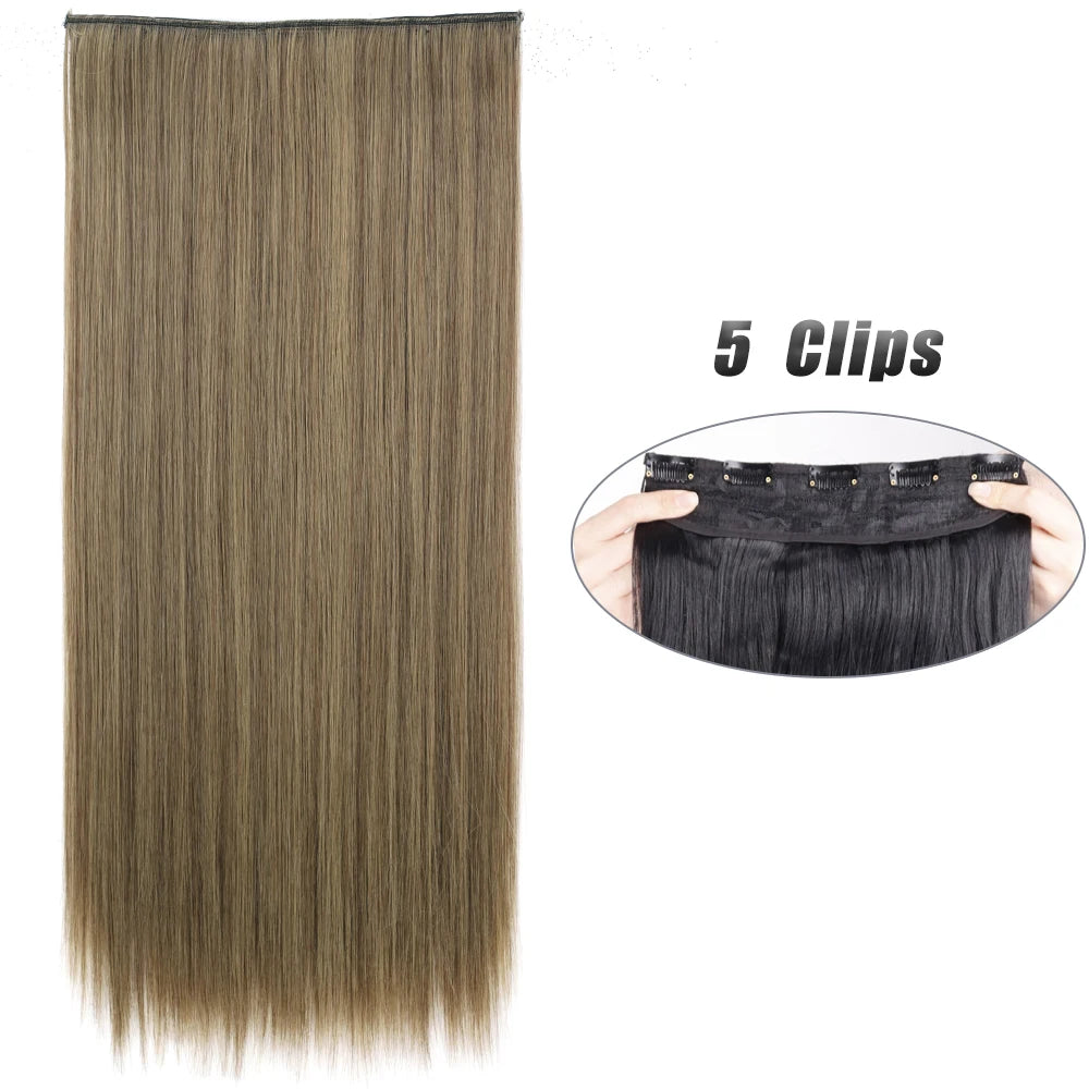 Clip-Extensions 5-teilig, lang & glatt, 80cm