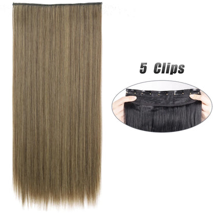 Clip-Extensions 5-teilig, lang & glatt, 80cm