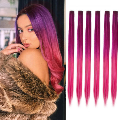 Clip-Extensions, bunte Party-Highlights, 22 Zoll
