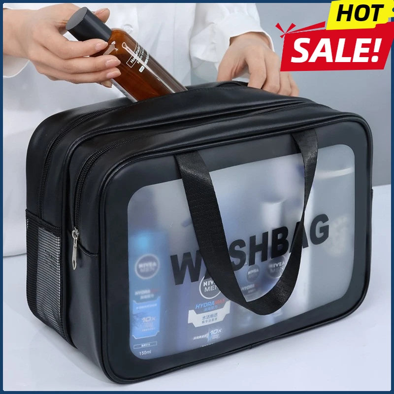 Trocken-Nass-Trenn-Tasche, transparent
