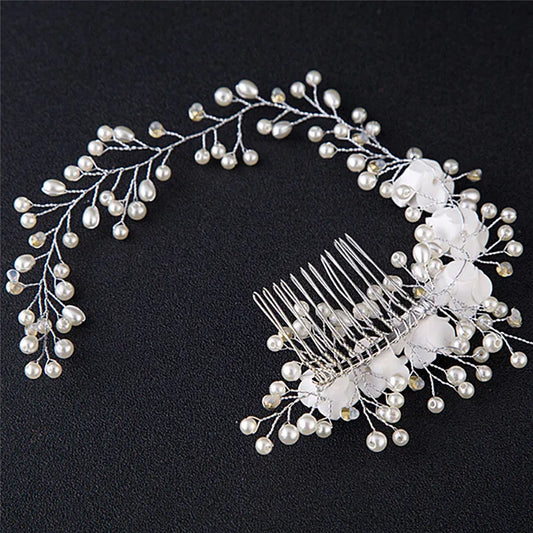 Eleganter Perlen-Haarkamm für Hochzeiten