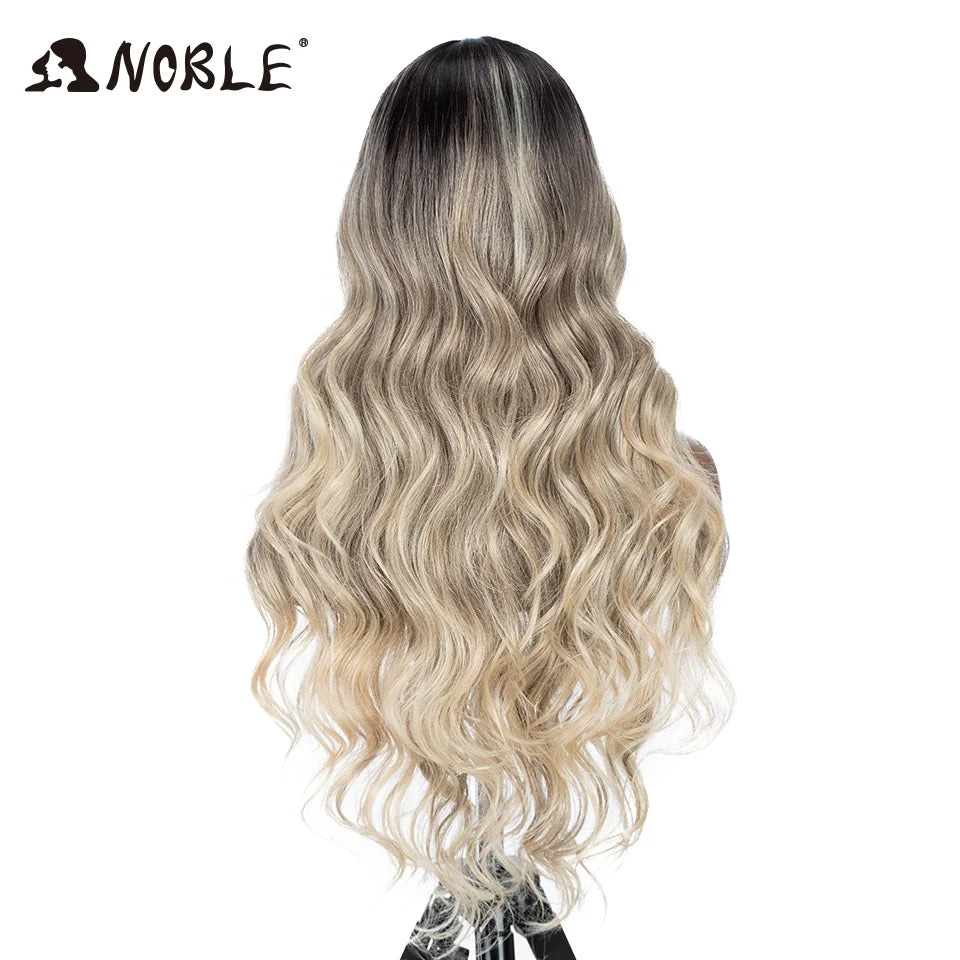 Braune Lace-Front-Perücke, Water Wave, 28 Zoll – Produktfoto 5