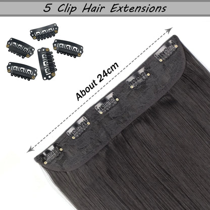 Clip-Extensions 5-teilig, lang & glatt, 80cm