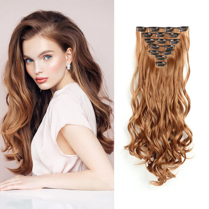 Clip-Extensions 7-teilig, lockig & gewellt, 22 Zoll