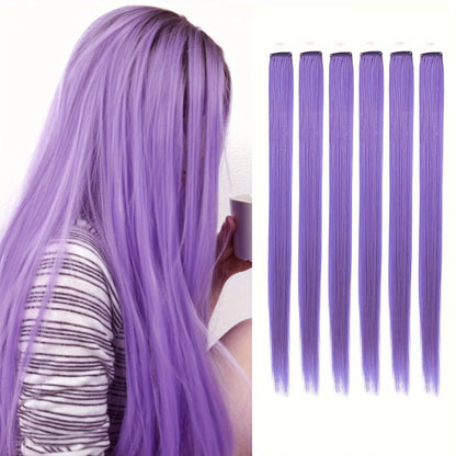 Clip-Extensions, bunte Party-Highlights, 22 Zoll