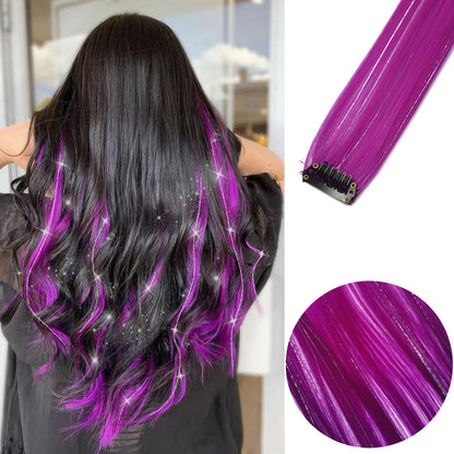 Clip-Extensions, bunte Party-Highlights, 22 Zoll