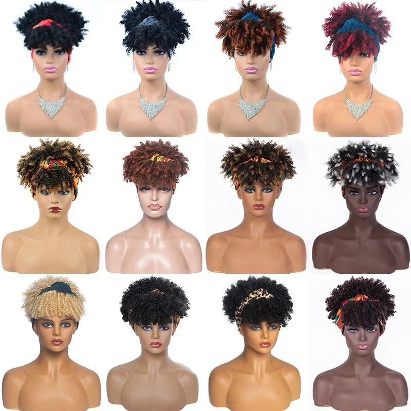 Curly Headband-Perücke, kurz & lockig – Produktfoto 5