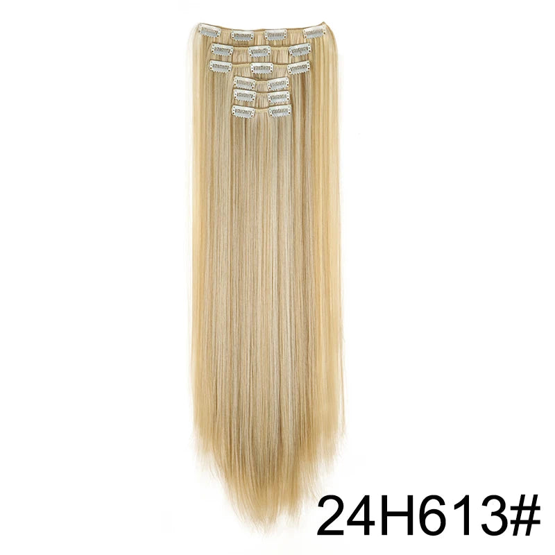 Clip-Extensions 6-teilig, lang & glatt, ultra-unsichtbar