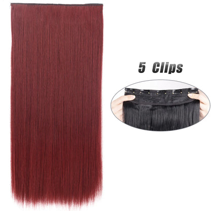 Clip-Extensions 5-teilig, lang & glatt, 80cm