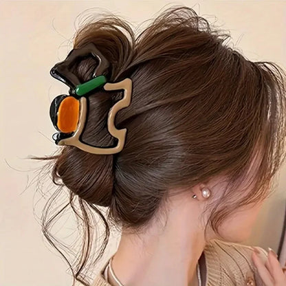 4er-Set Haarkrallen, Wave-Design