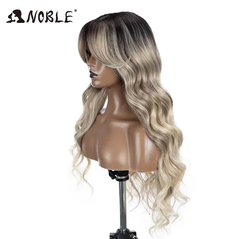 Braune Lace-Front-Perücke, Water Wave, 28 Zoll – Produktfoto 4