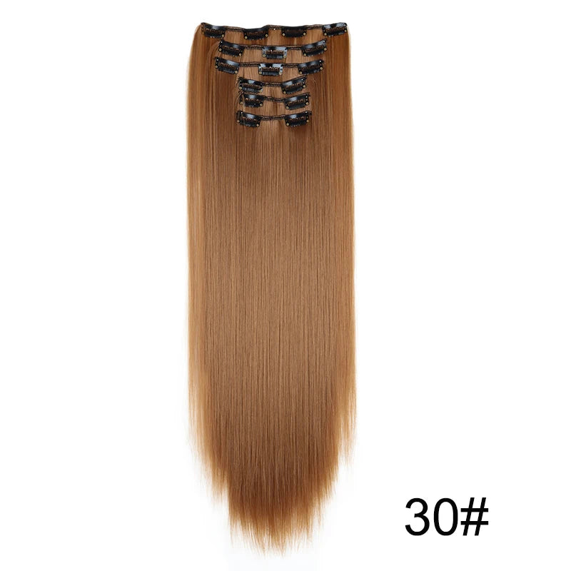 Clip-Extensions 6-teilig, lang & glatt, ultra-unsichtbar