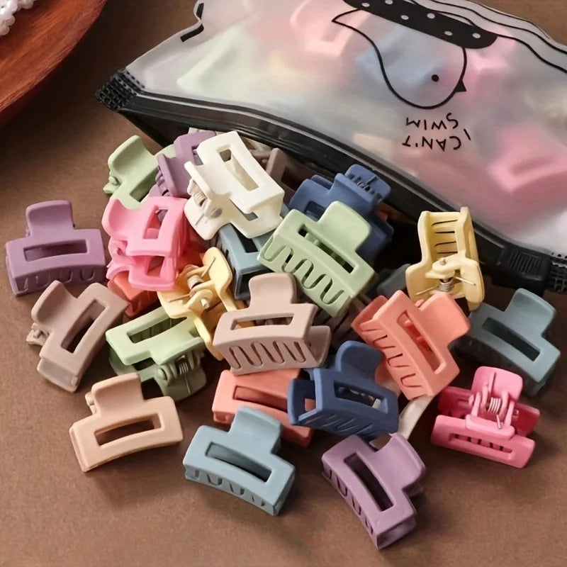 Matte Hohlkern-Haarklaue, Candy-Farben (20er)