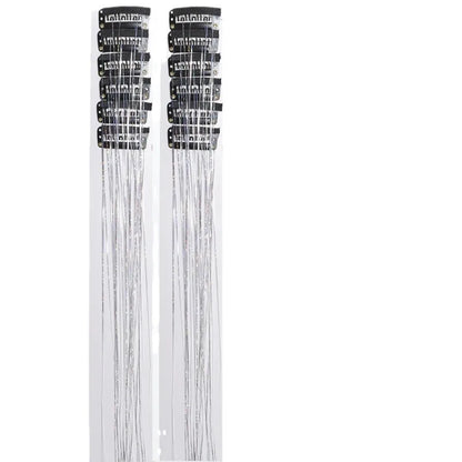 Glitzer-Lametta-Clip-Set, 12-teilig