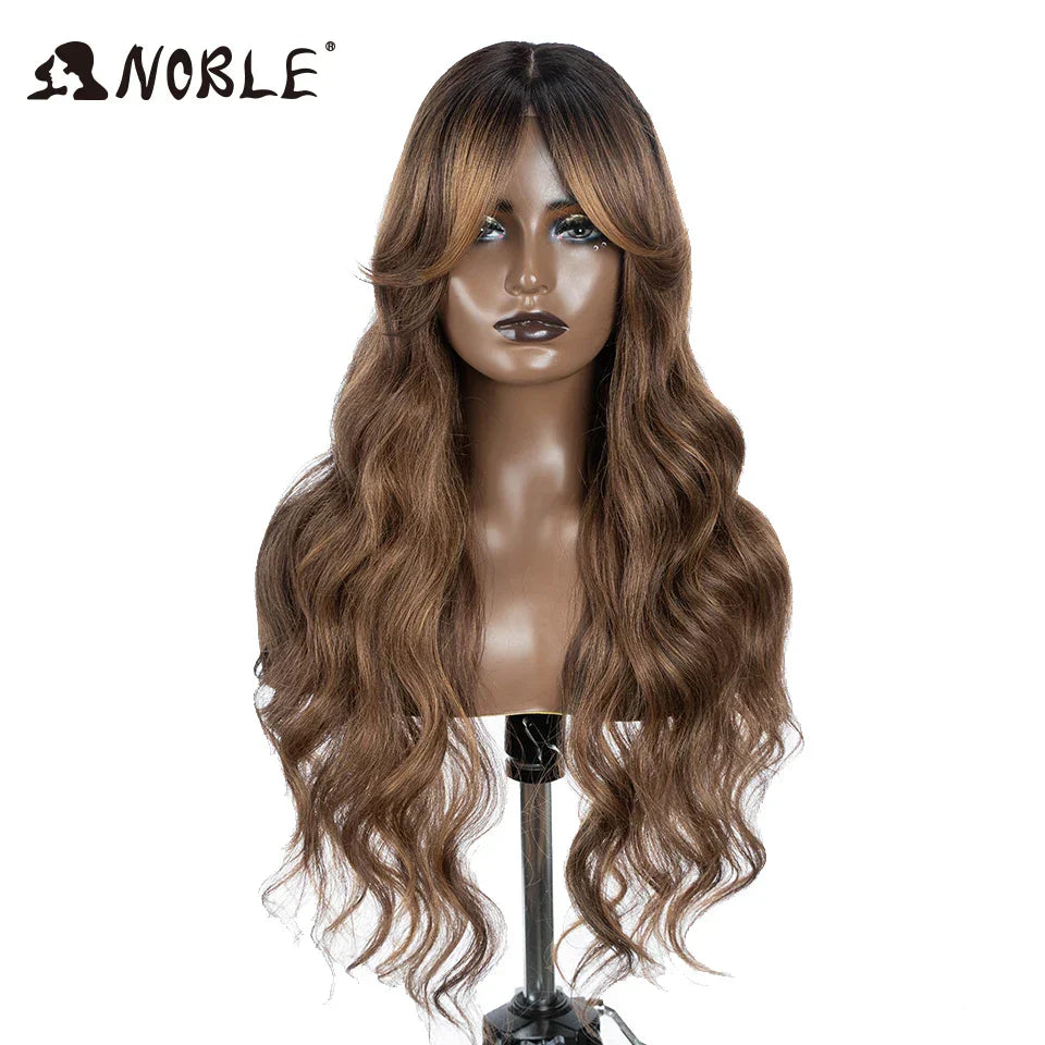 Braune Lace-Front-Perücke, Water Wave, 28 Zoll – Produktfoto 10