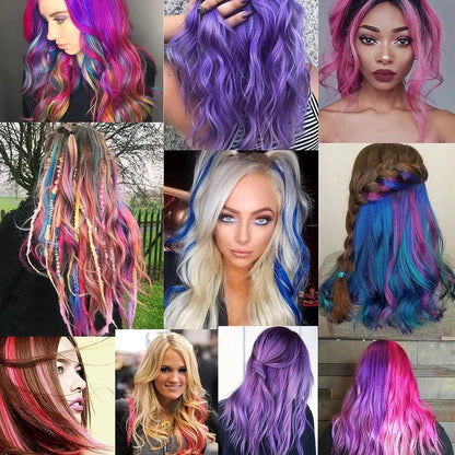 Clip-Extensions, bunte Party-Highlights, 22 Zoll